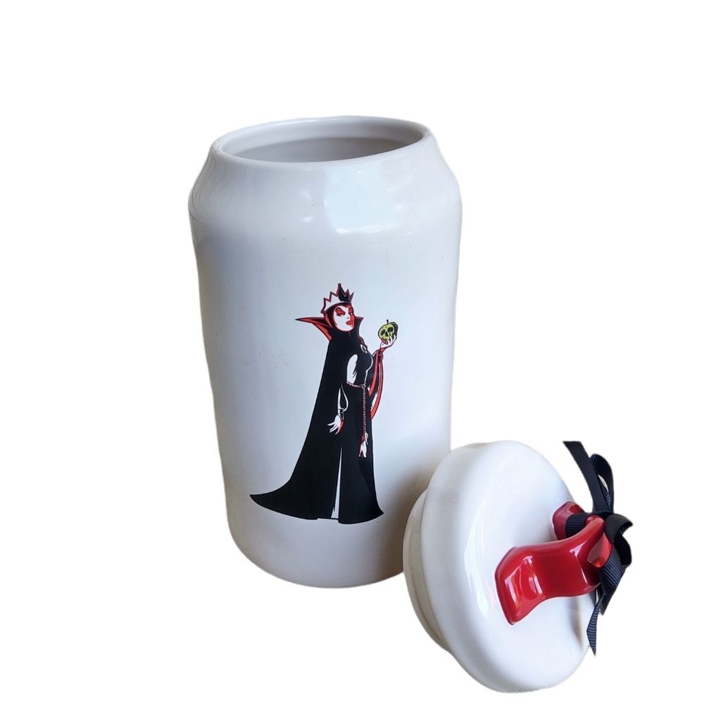 Rae Dunn Snow White Disney Villains Canister POISON APPLES Evil Queen 10" Disney